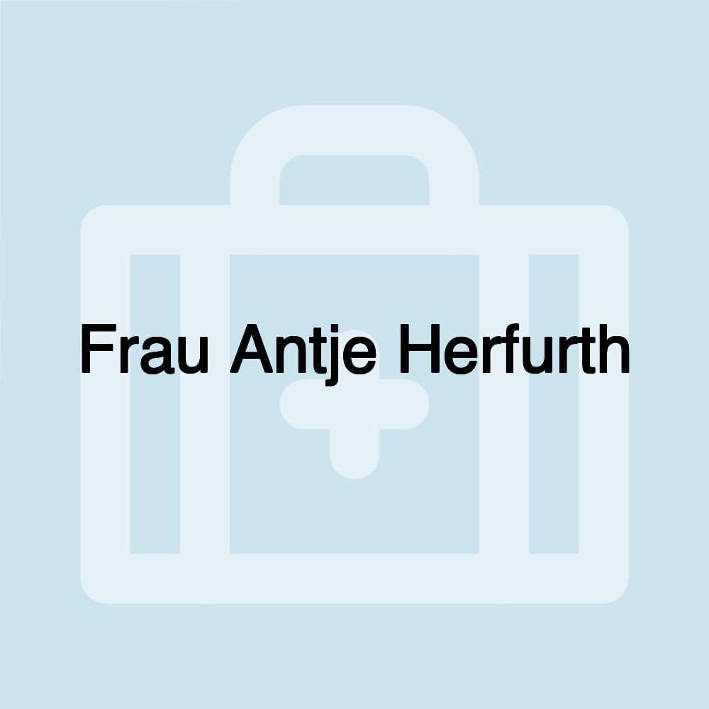 Frau Antje Herfurth