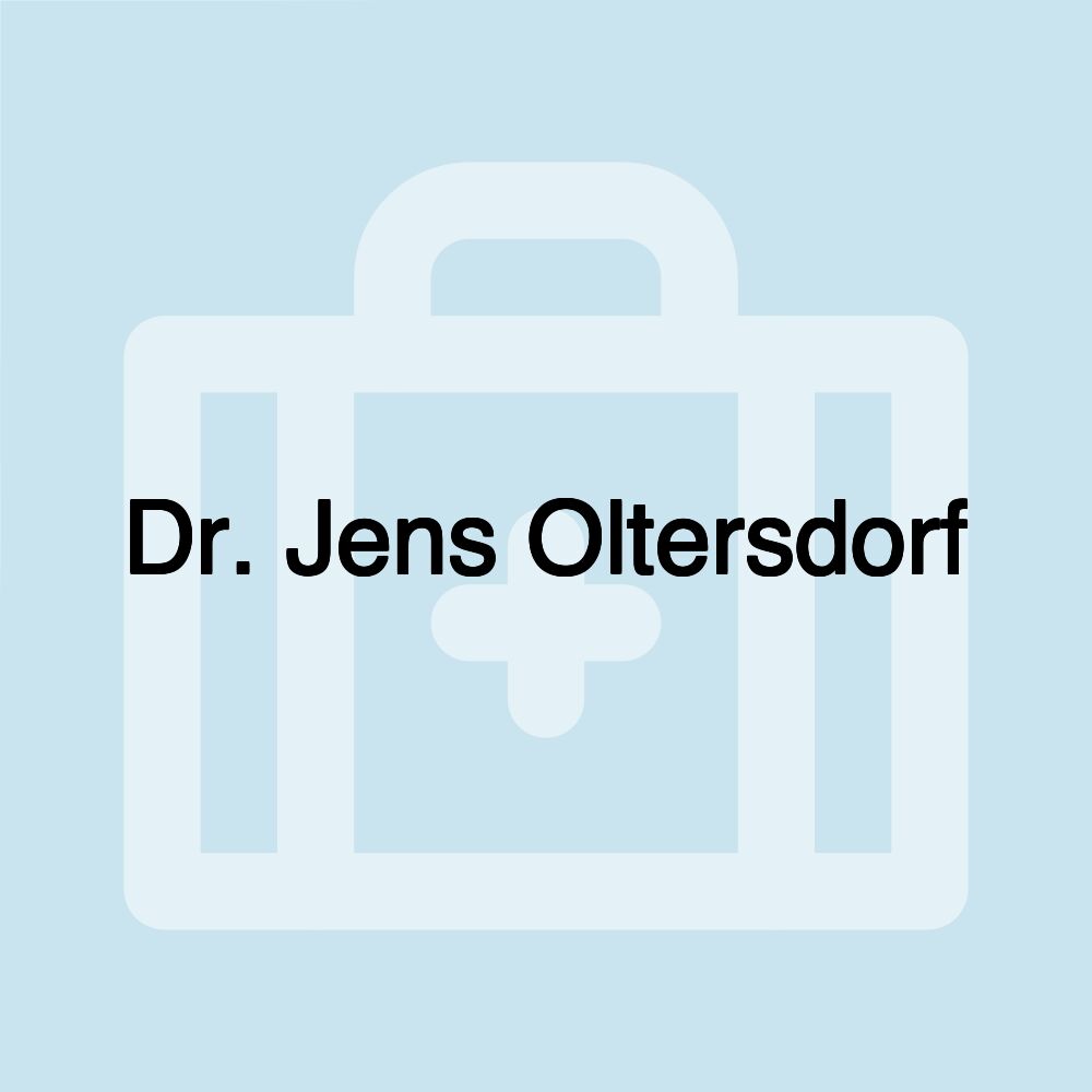 Dr. Jens Oltersdorf