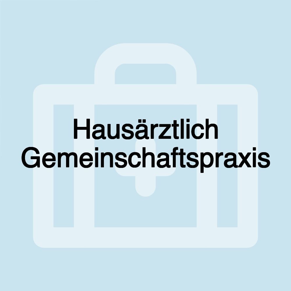 Hausärztlich Gemeinschaftspraxis