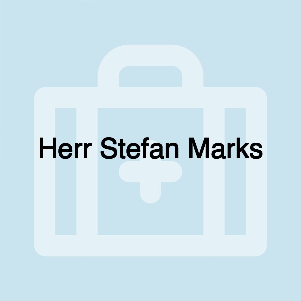 Herr Stefan Marks