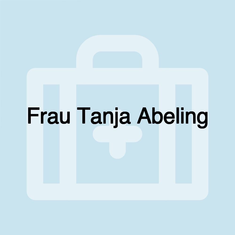 Frau Tanja Abeling