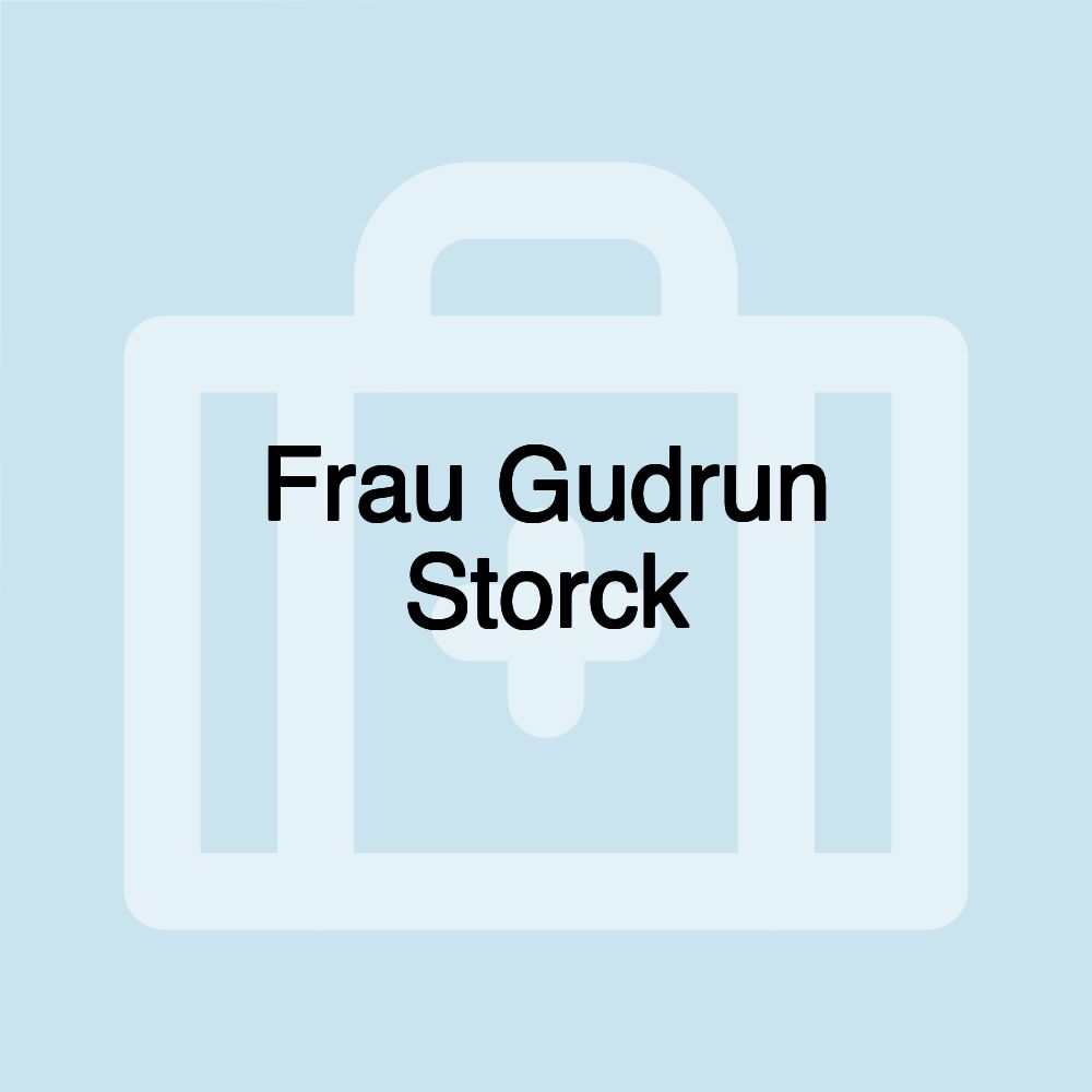 Frau Gudrun Storck