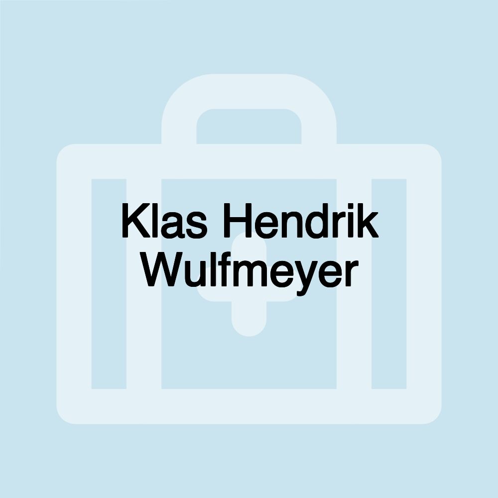 Klas Hendrik Wulfmeyer