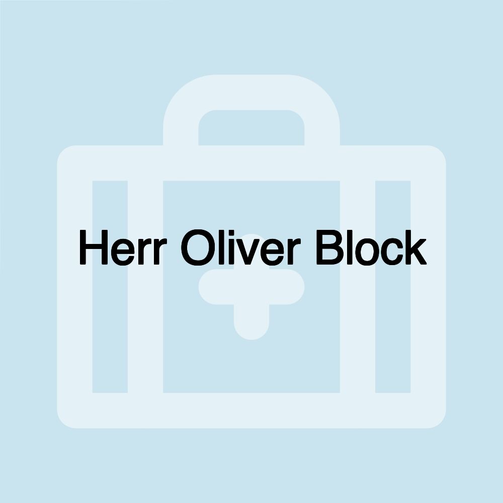 Herr Oliver Block