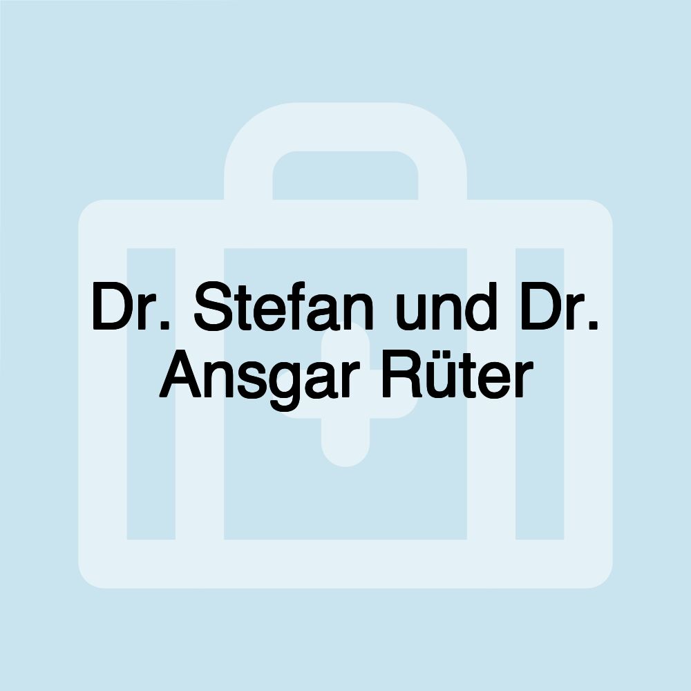 Dr. Stefan und Dr. Ansgar Rüter