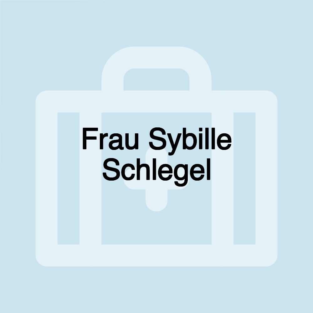 Frau Sybille Schlegel