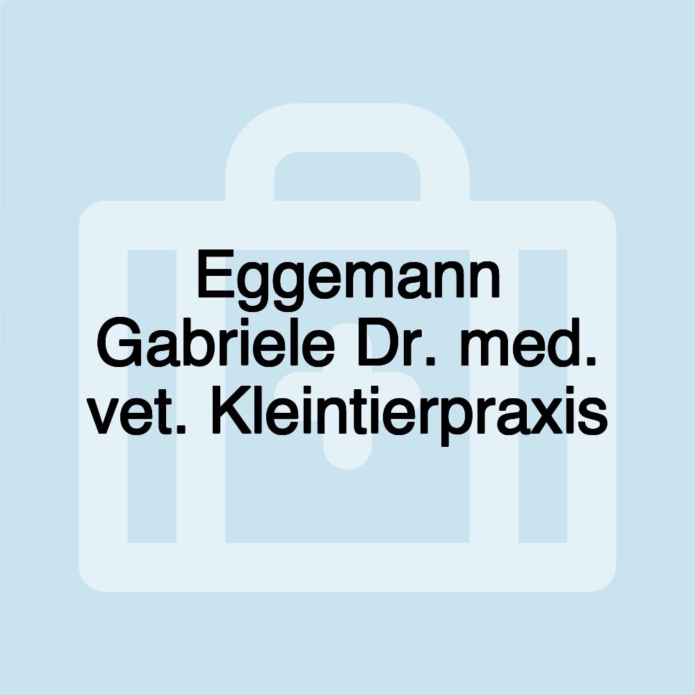 Eggemann Gabriele Dr. med. vet. Kleintierpraxis