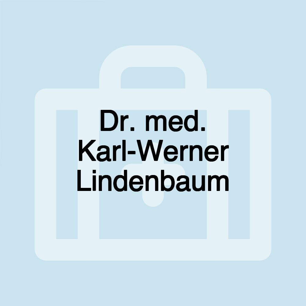 Dr. med. Karl-Werner Lindenbaum