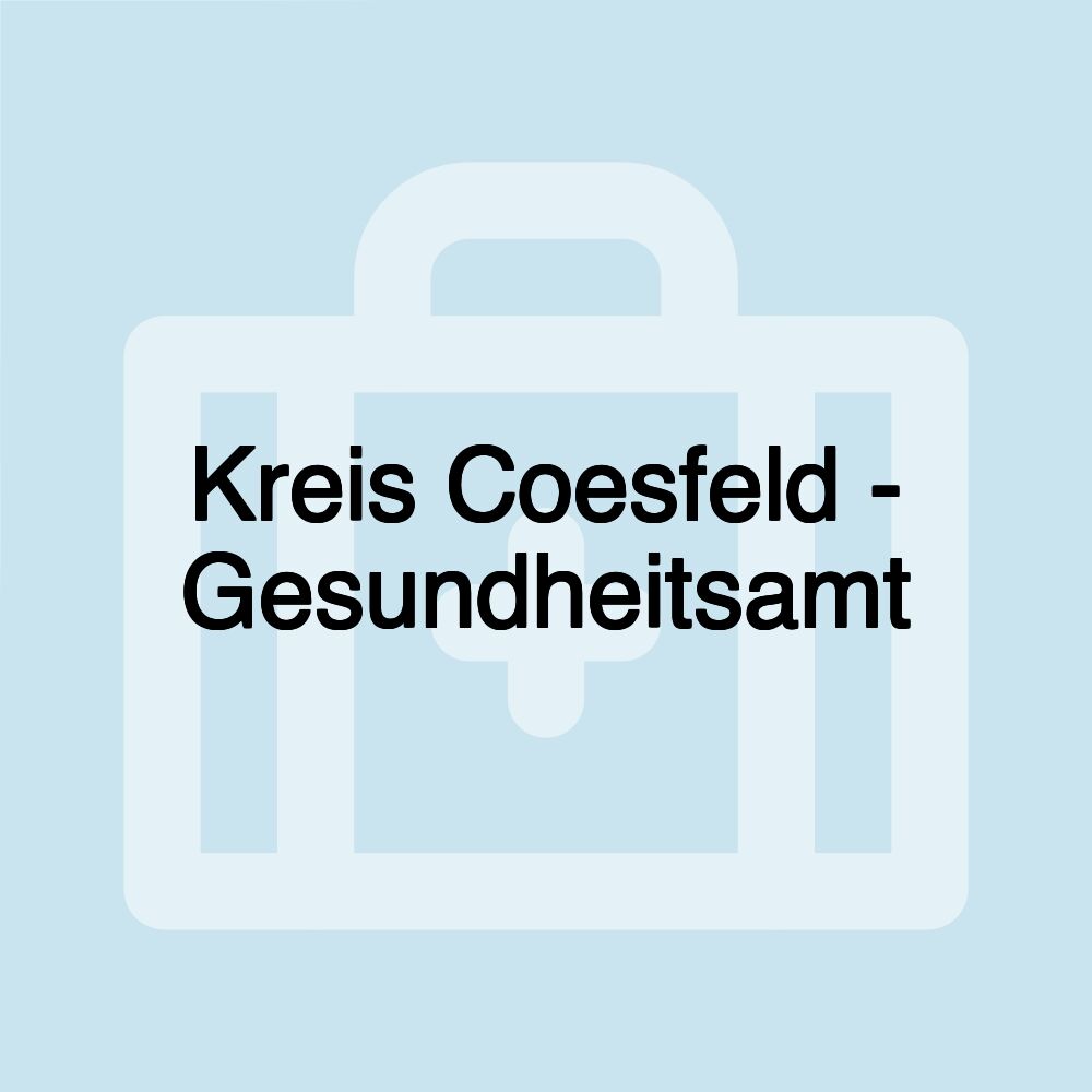 Kreis Coesfeld - Gesundheitsamt