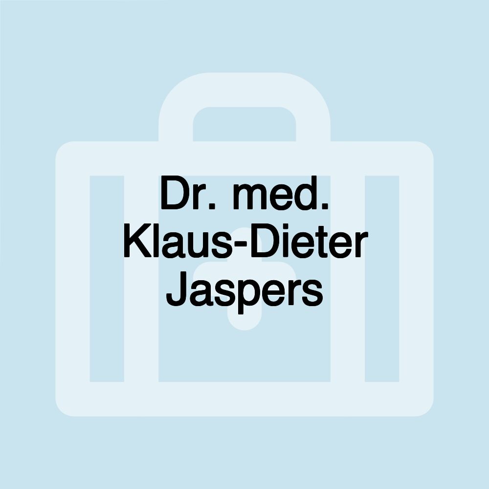 Dr. med. Klaus-Dieter Jaspers