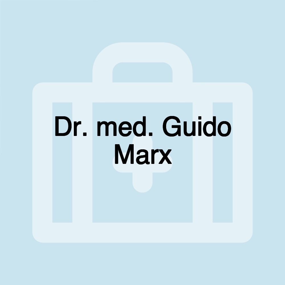 Dr. med. Guido Marx