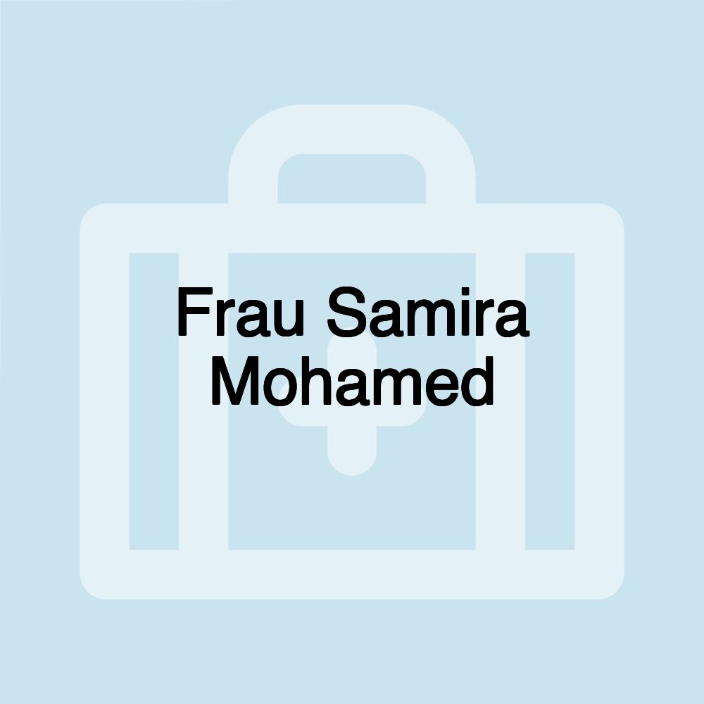 Frau Samira Mohamed