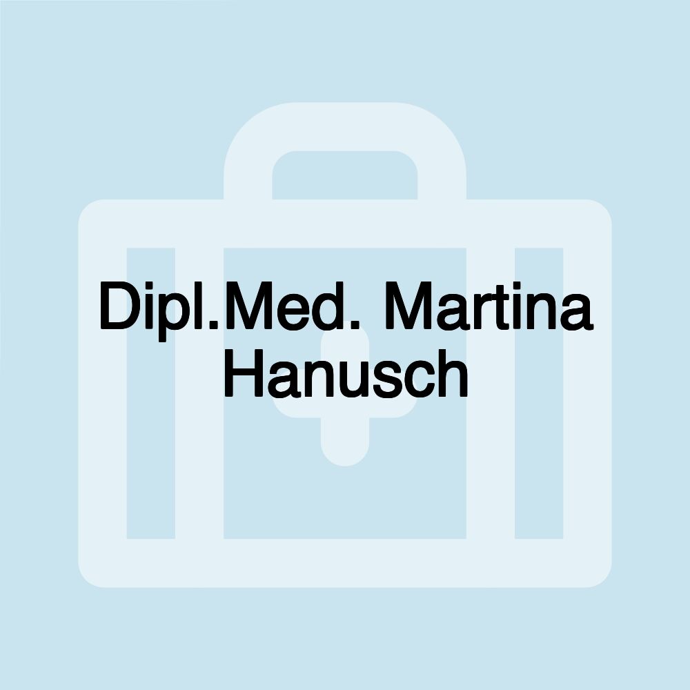 Dipl.Med. Martina Hanusch