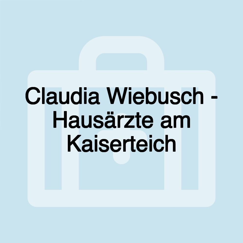 Claudia Wiebusch - Hausärzte am Kaiserteich