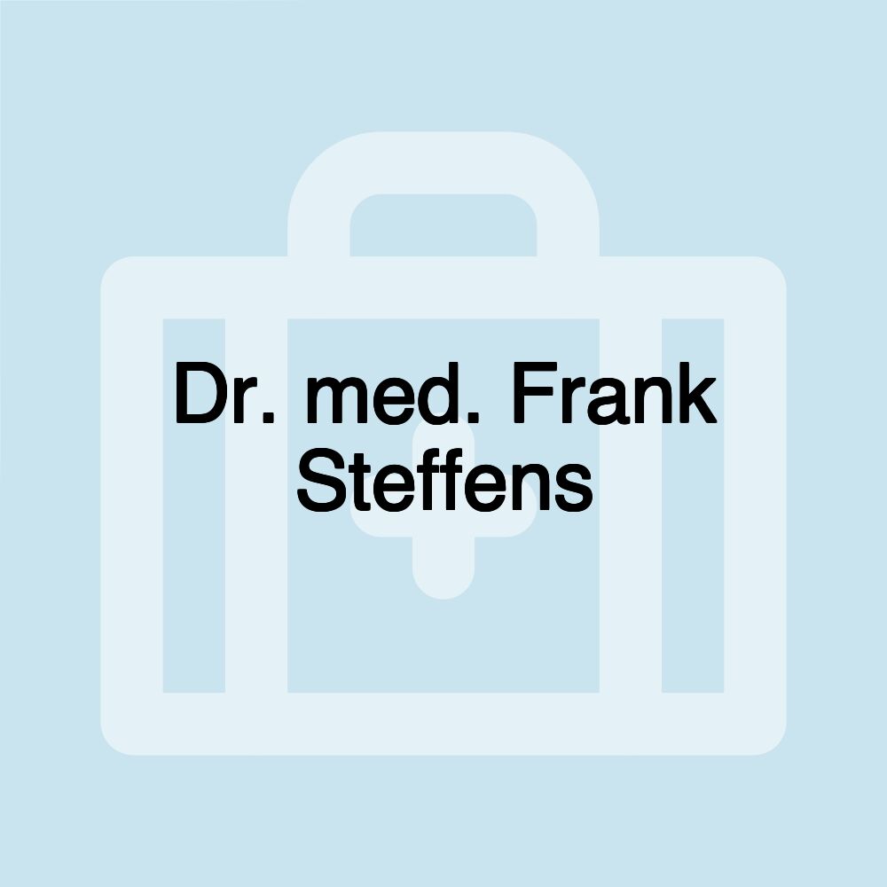 Dr. med. Frank Steffens