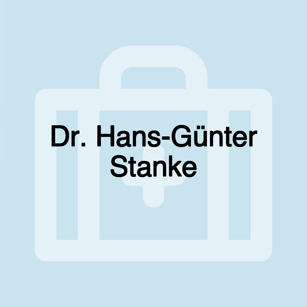 Dr. Hans-Günter Stanke