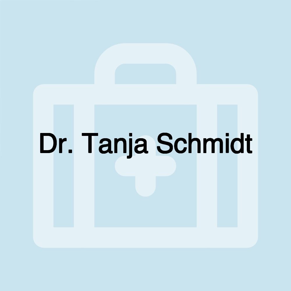 Dr. Tanja Schmidt