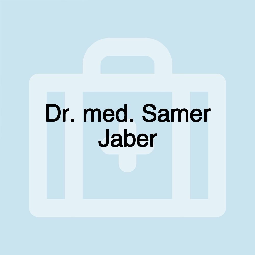 Dr. med. Samer Jaber