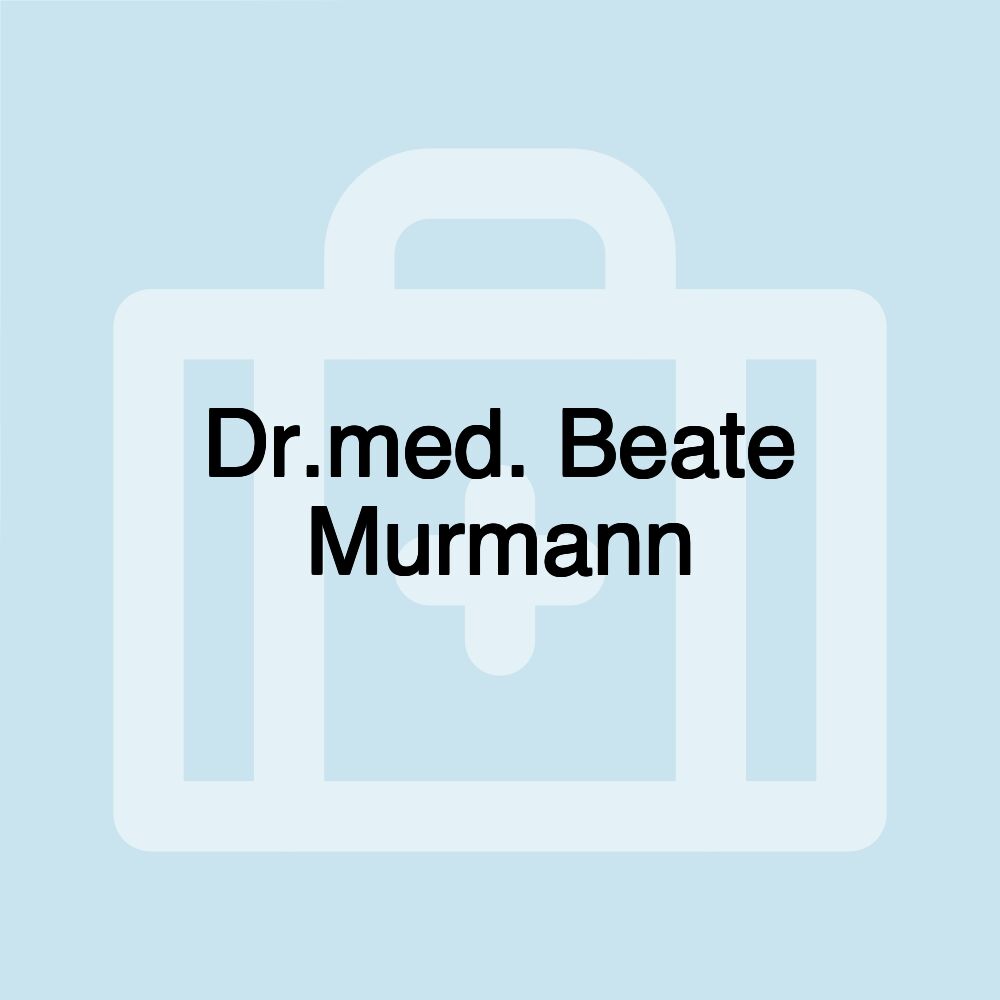 Dr.med. Beate Murmann