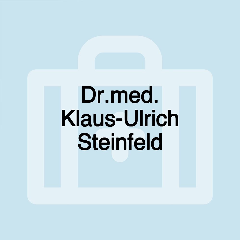 Dr.med. Klaus-Ulrich Steinfeld