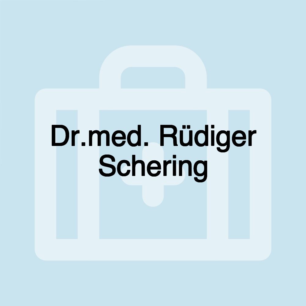 Dr.med. Rüdiger Schering