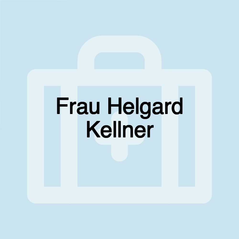 Frau Helgard Kellner