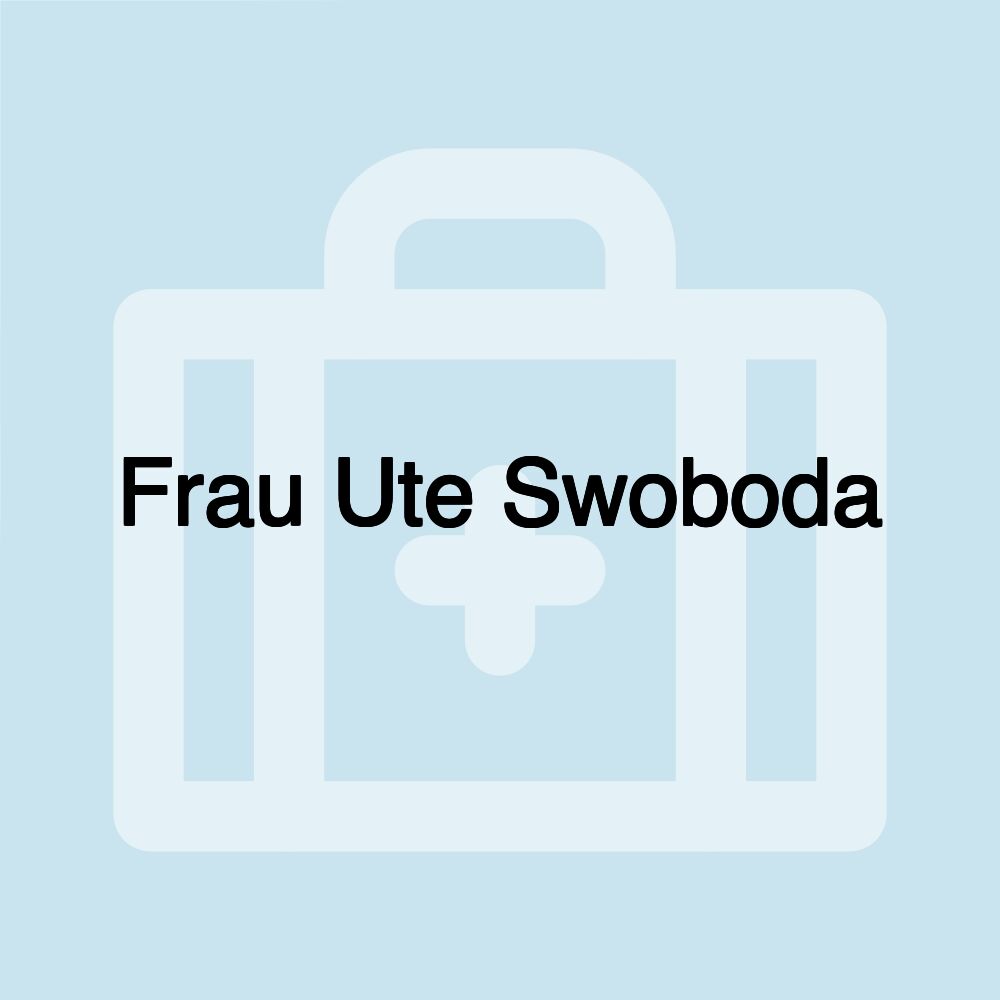 Frau Ute Swoboda