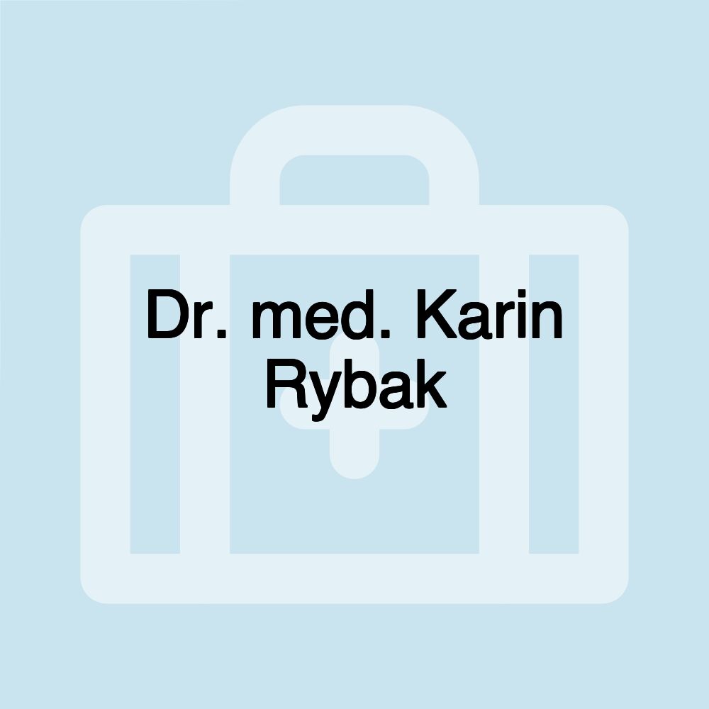 Dr. med. Karin Rybak