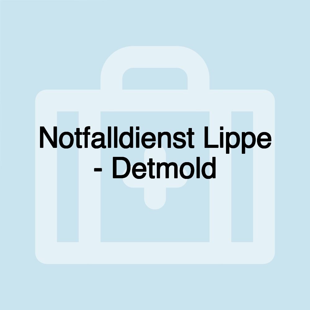 Notfalldienst Lippe - Detmold