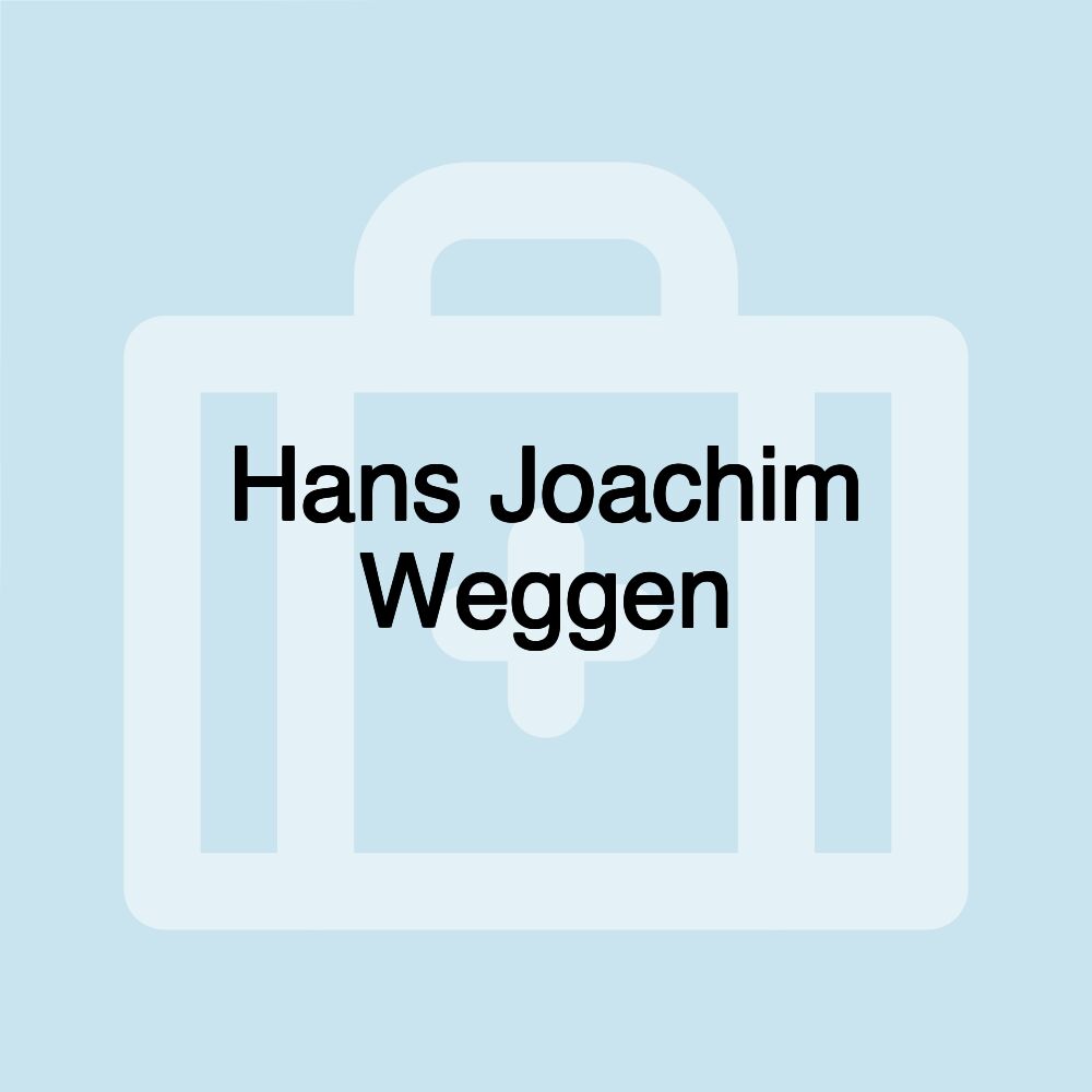 Hans Joachim Weggen