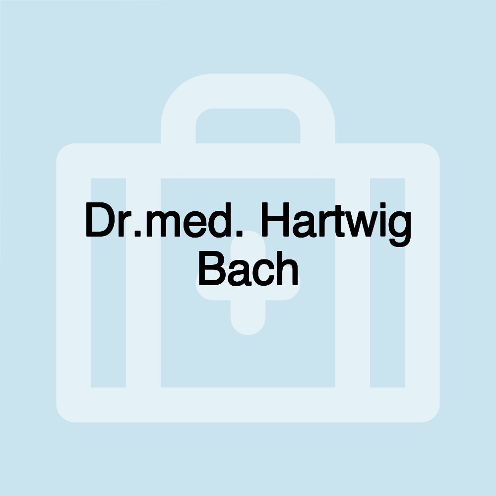 Dr.med. Hartwig Bach