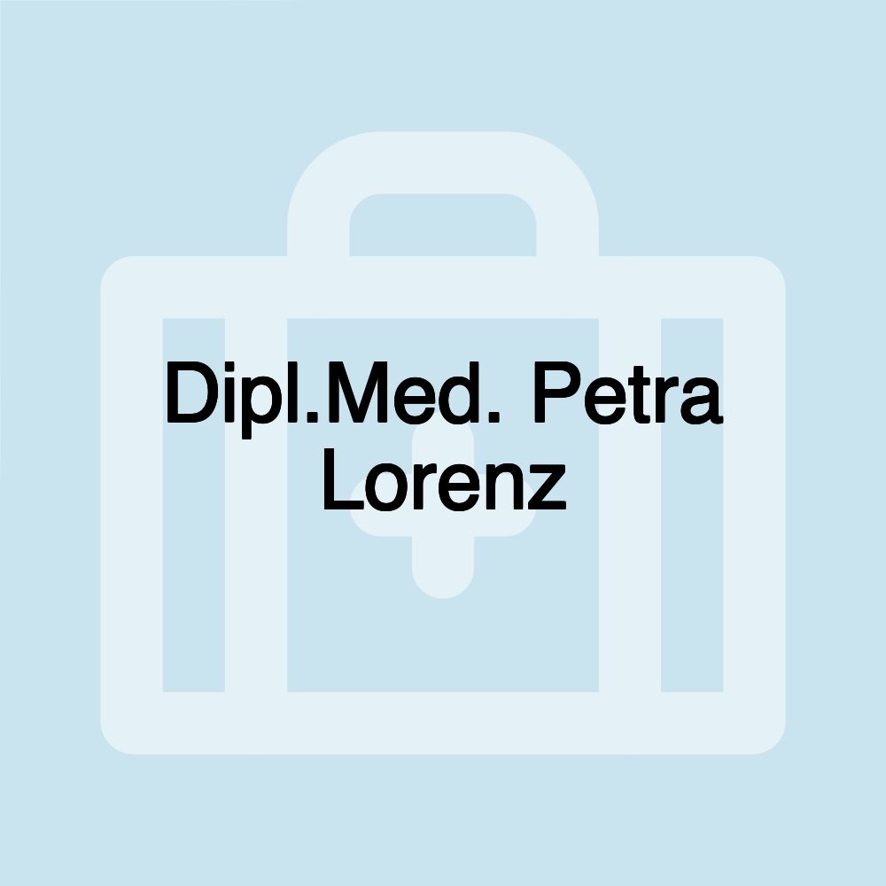 Dipl.Med. Petra Lorenz