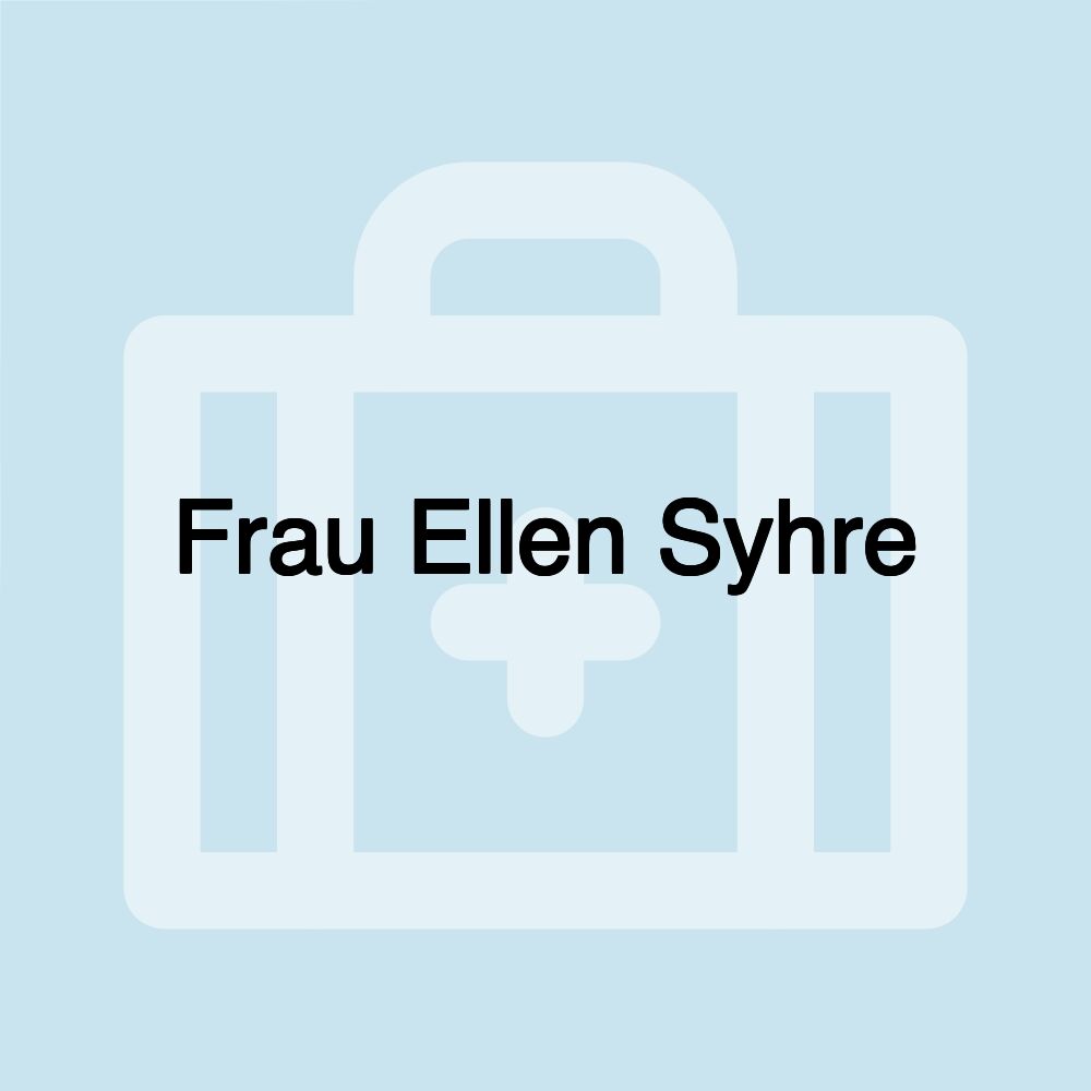 Frau Ellen Syhre