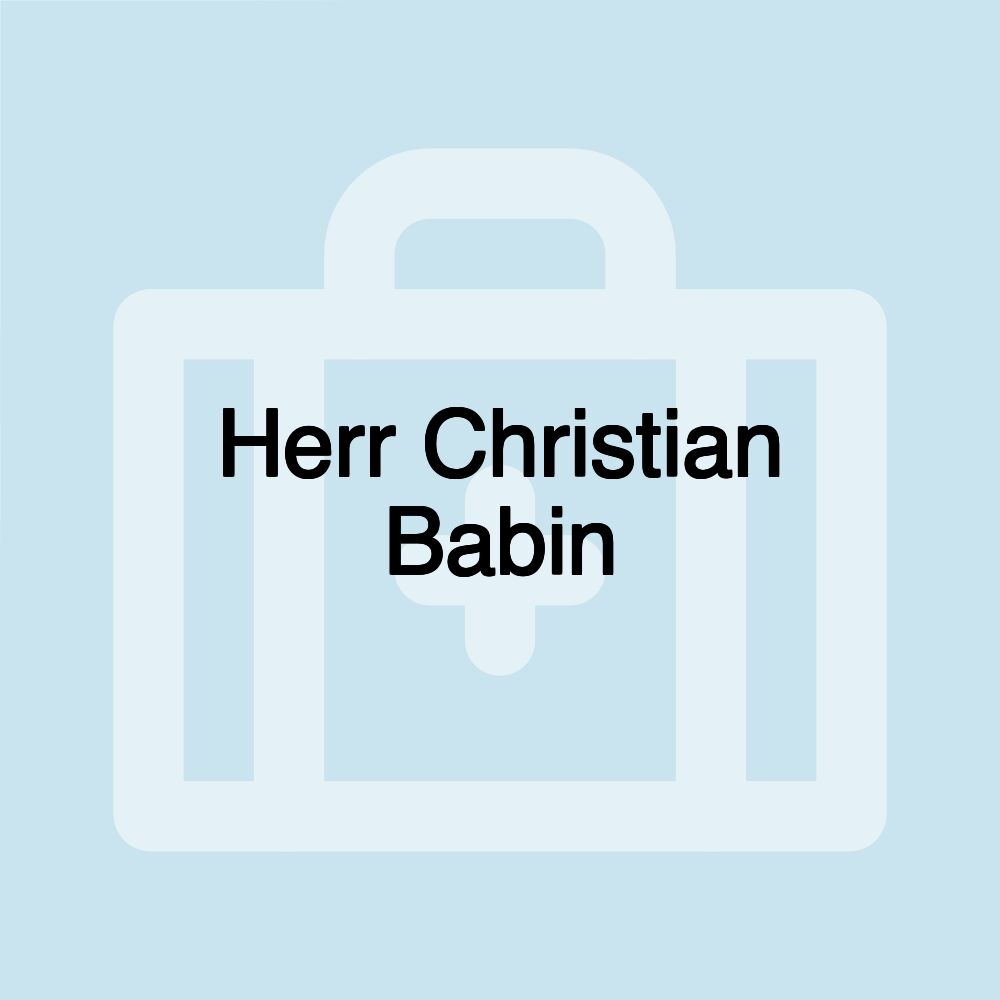 Herr Christian Babin