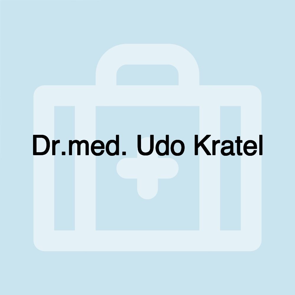 Dr.med. Udo Kratel