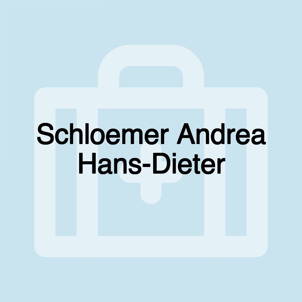 Schloemer Andrea Hans-Dieter