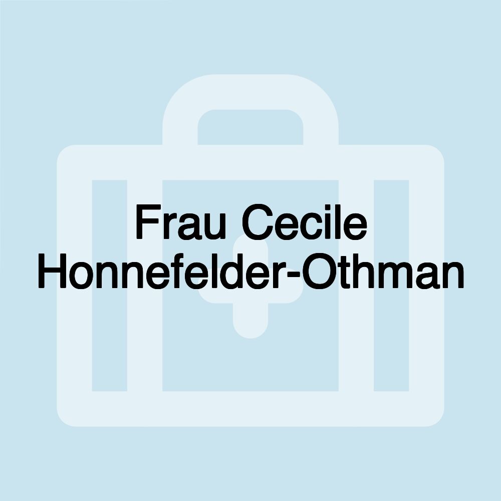 Frau Cecile Honnefelder-Othman