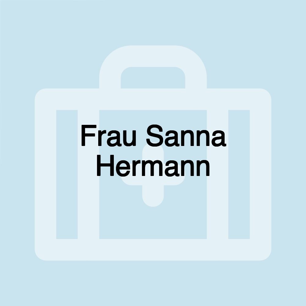 Frau Sanna Hermann