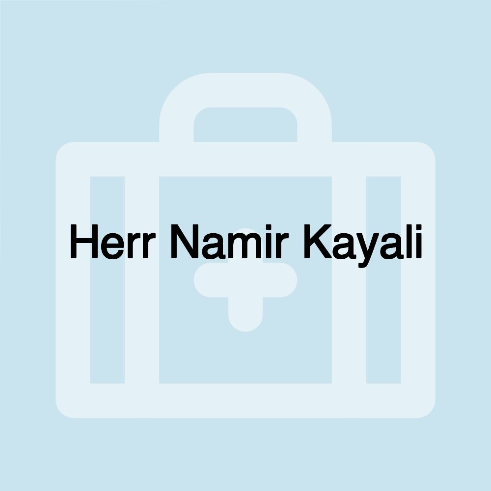 Herr Namir Kayali