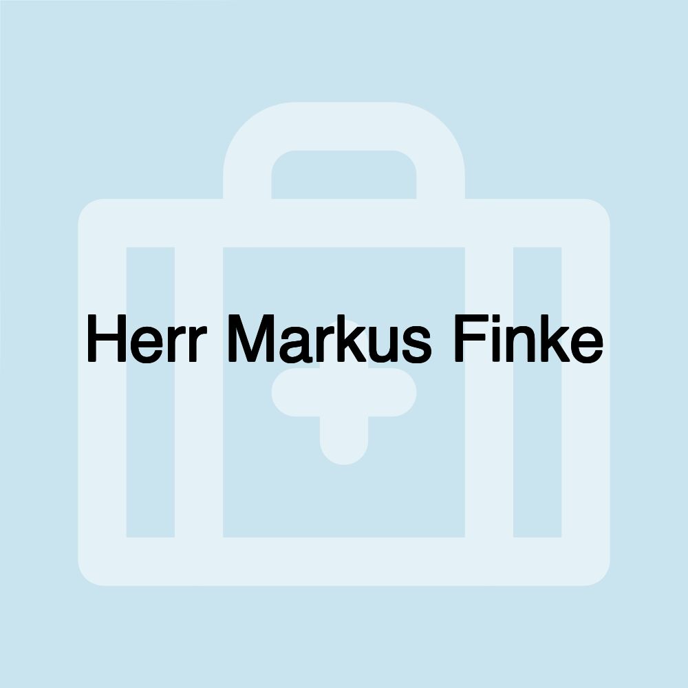 Herr Markus Finke