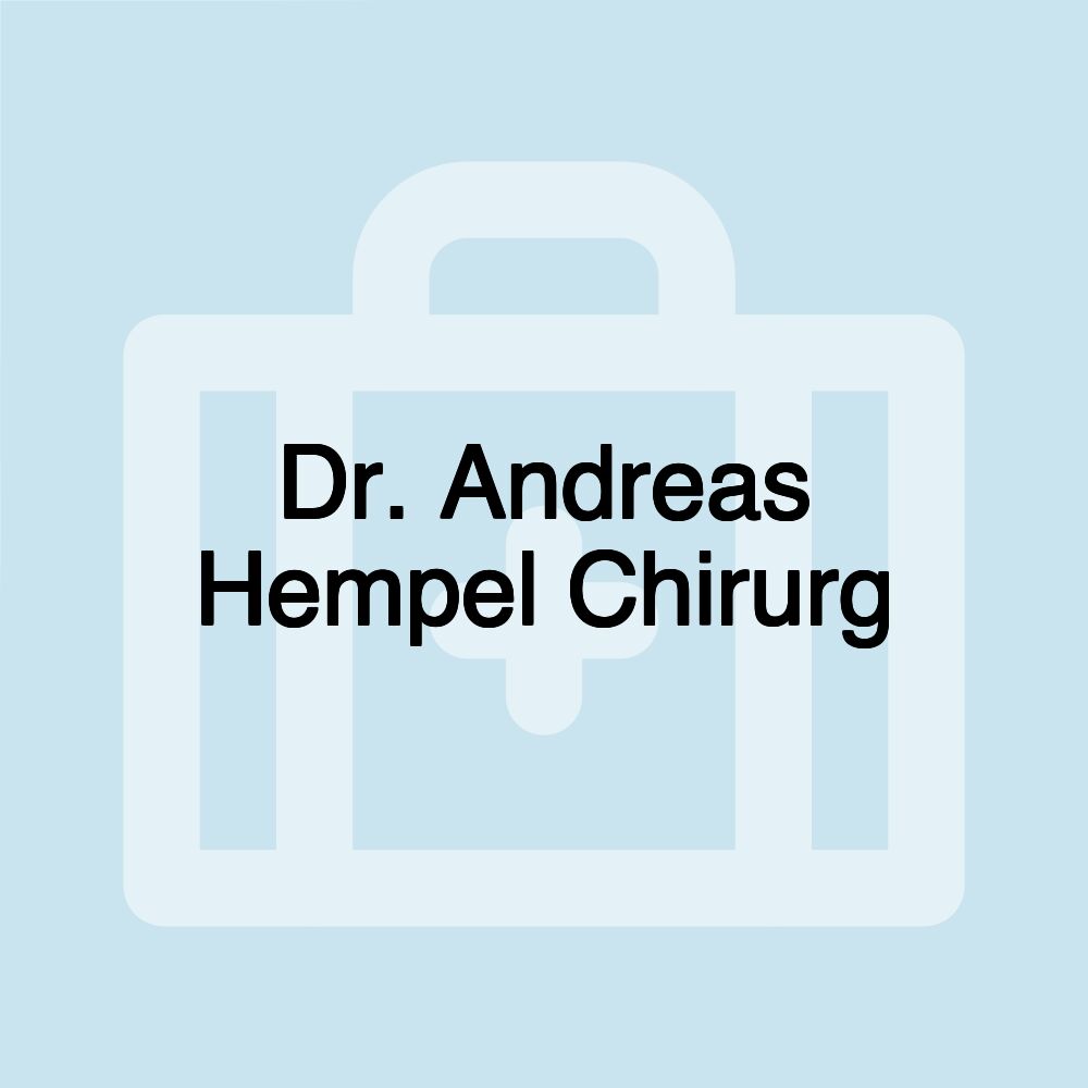 Dr. Andreas Hempel Chirurg