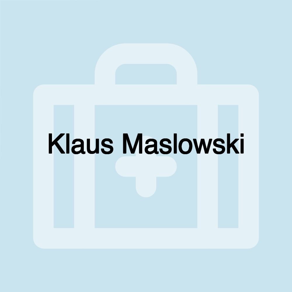 Klaus Maslowski