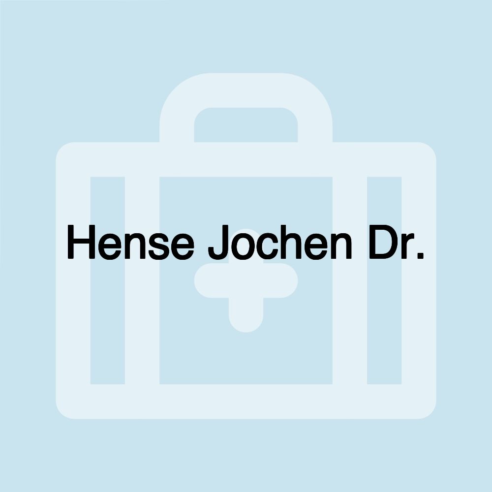 Hense Jochen Dr.