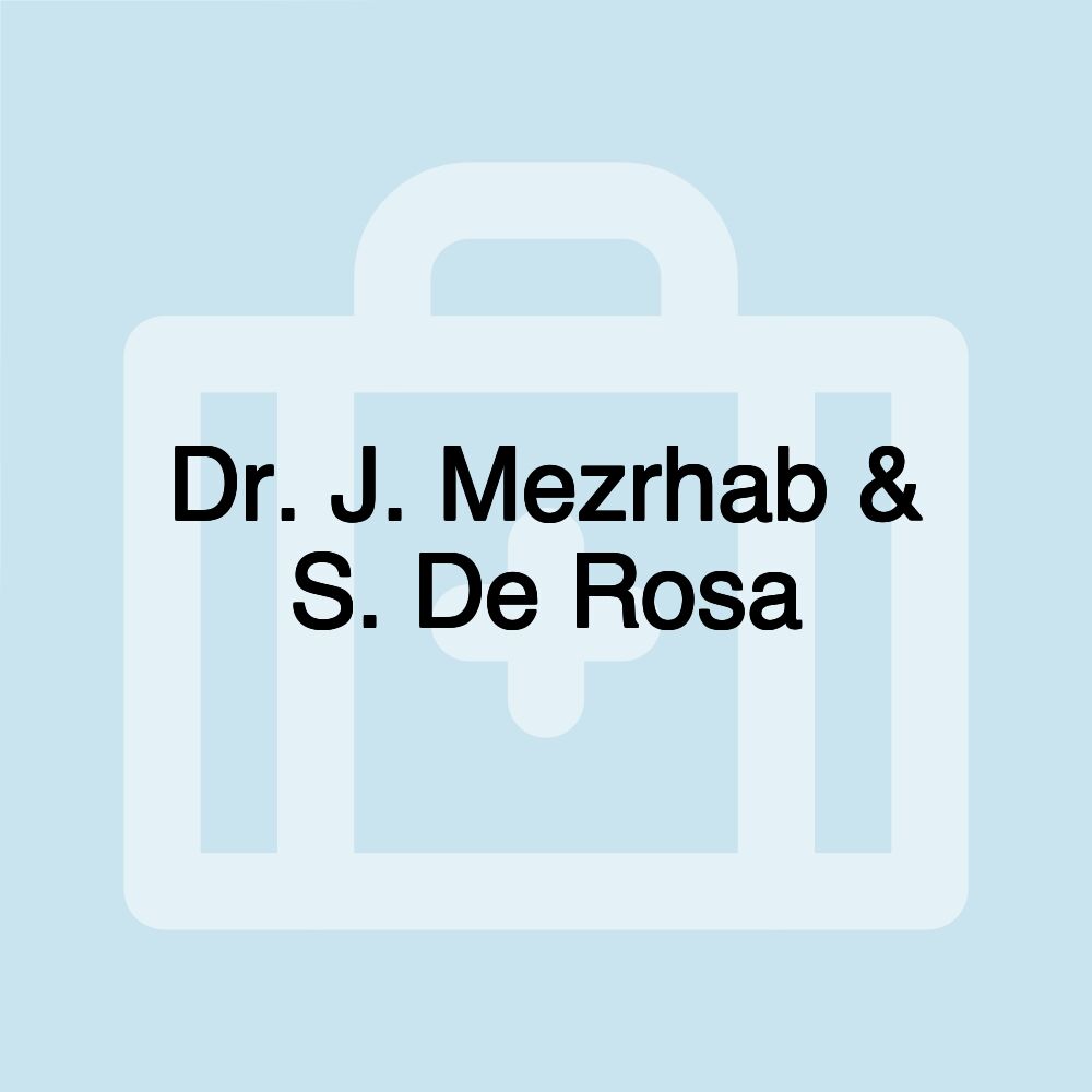 Dr. J. Mezrhab & S. De Rosa