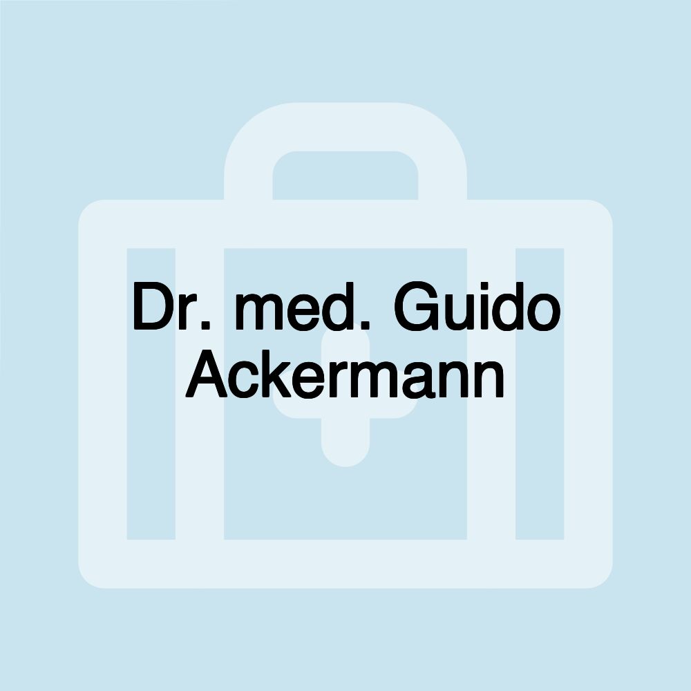 Dr. med. Guido Ackermann