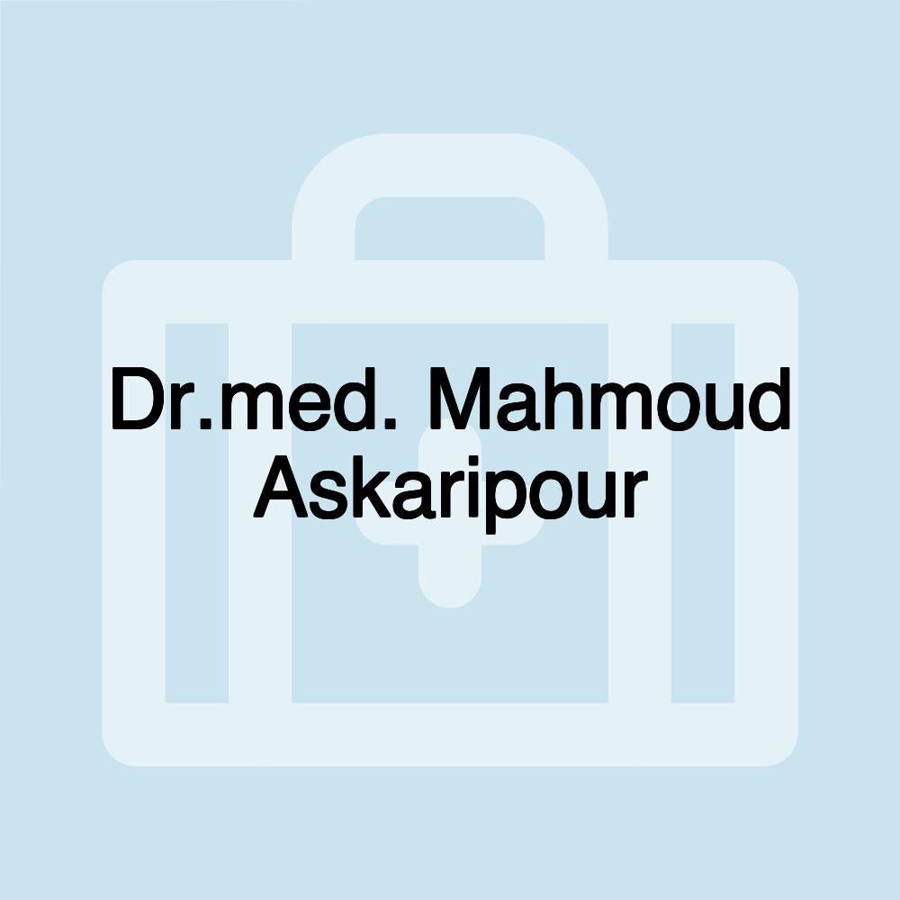 Dr.med. Mahmoud Askaripour