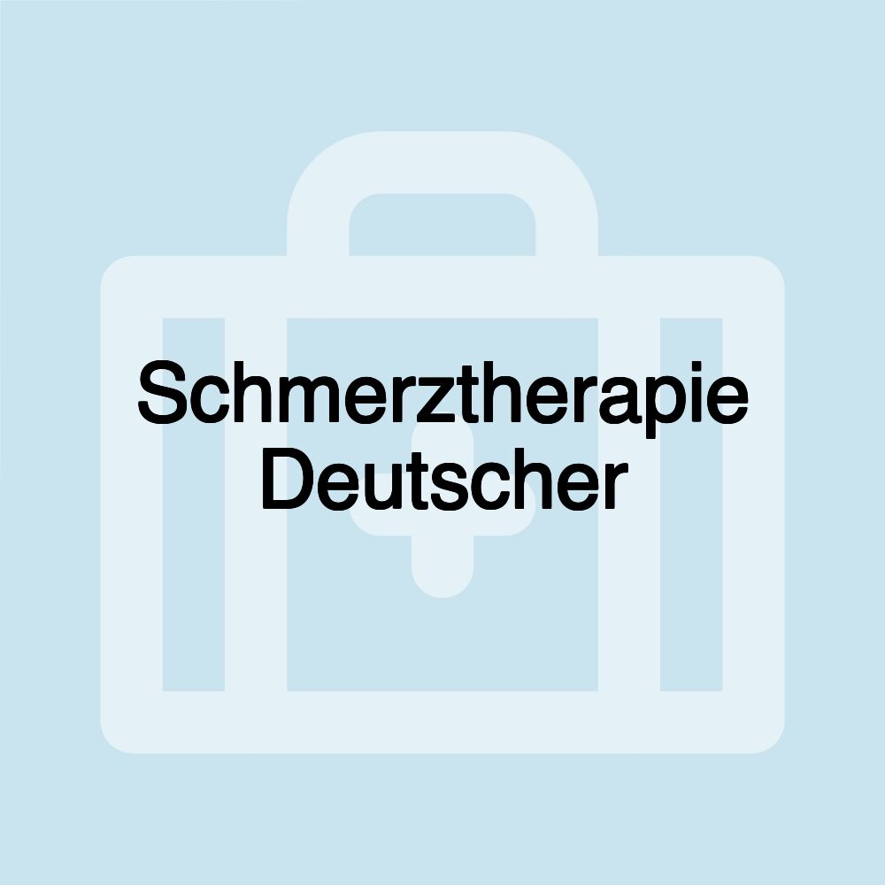 Schmerztherapie Deutscher