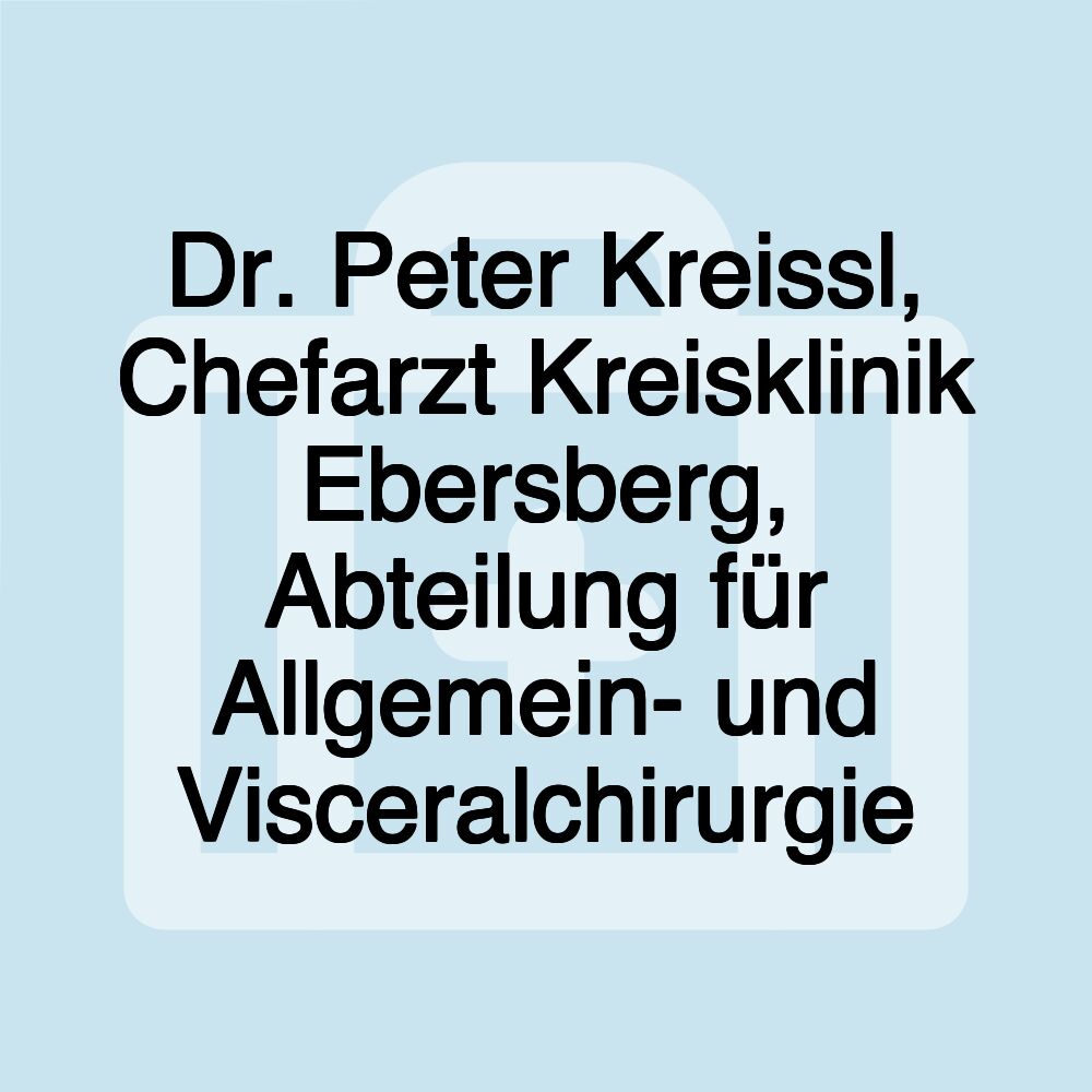 Dr. Heiko Wendorff, Chefarzt Kreisklinik Ebersberg, Abteilung für Gefäßchirurgie und Gefäßmedizin