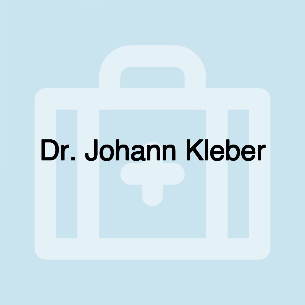 Dr. Johann Kleber