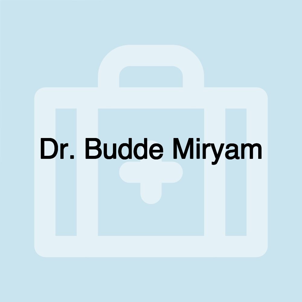 Dr. Budde Miryam